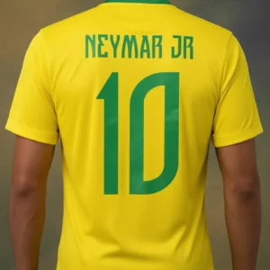 Camisa Masculina Brasil Bandeira Basic Adt Casual Neymar