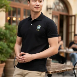 Camiseta Masculina Casual Camisa Gola Polo Do Brasil Copa